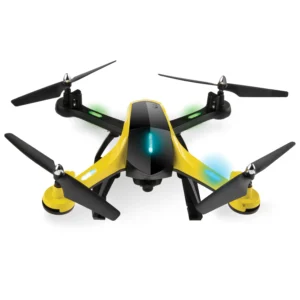 Vivitar VTI Skytracker GPS Drone con cámara aérea, rango de 1000 pies, transmisión en vivo, negro y amarillo, 12" x 5" x 11.5" puerto rico